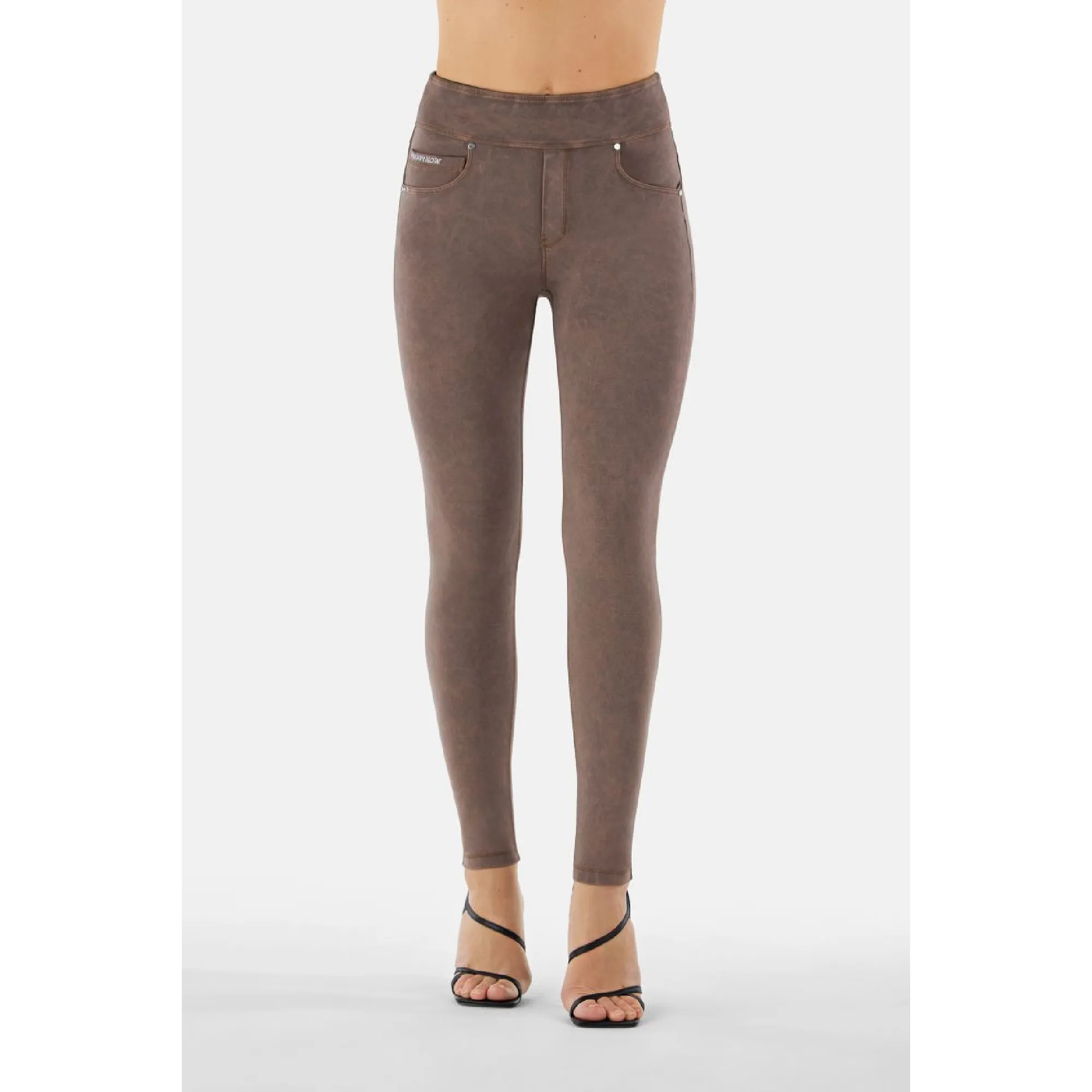 N.O.W.® Yoga - Skinny mit umschlagbarem Taillenbund - Garment Dyed - Aztec - M1010