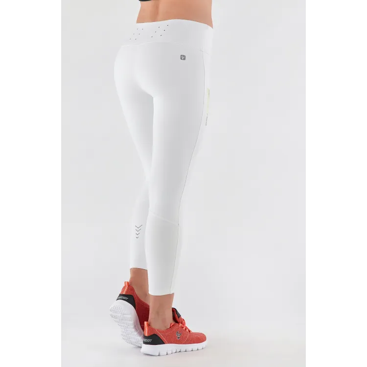 Freddy Energy Pants® 7/8 Sporthose - High Waist Skinny - Weiß