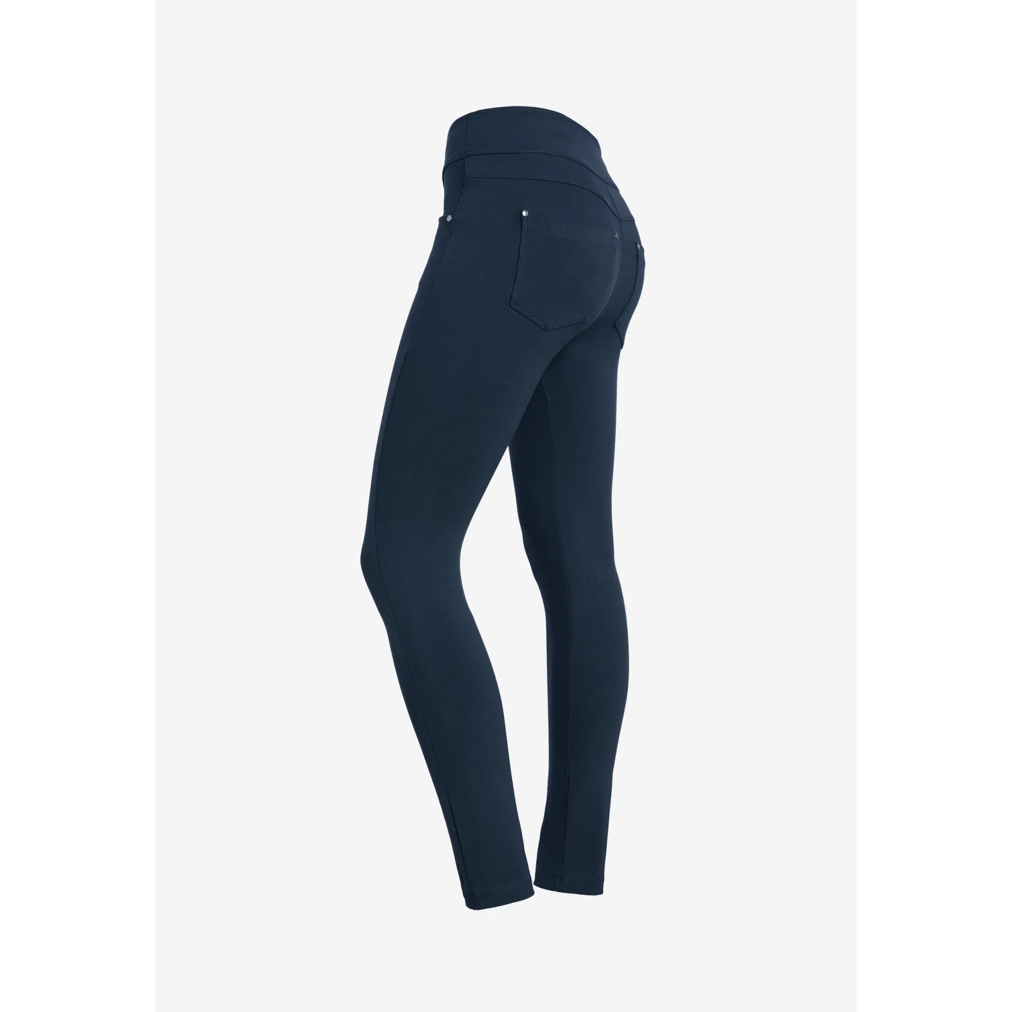 Freddy N.O.W.® Yoga Damen Comfort Hose - Mid Waist Skinny - Dunkelblau - B940