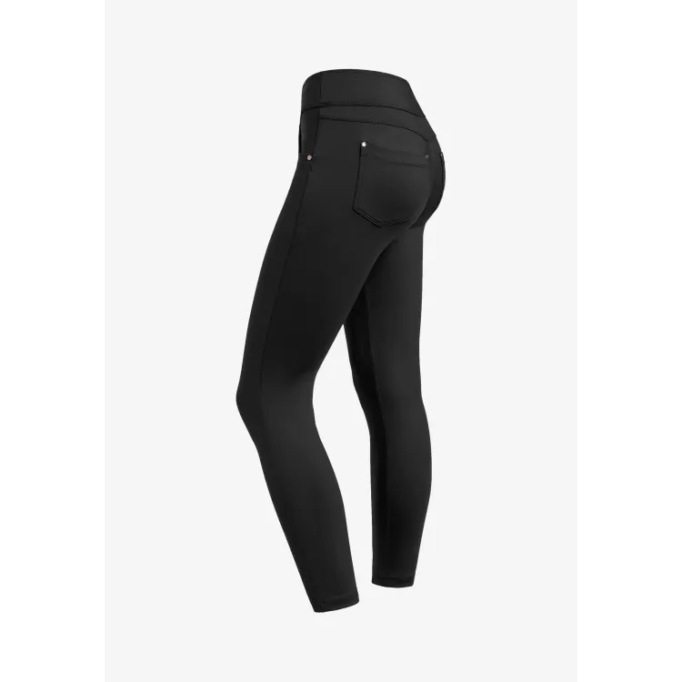 Freddy N.O.W.® Yoga Eco Tech Damen Comfort Hose - 7/8 Mid Waist Super Skinny - Schwarz