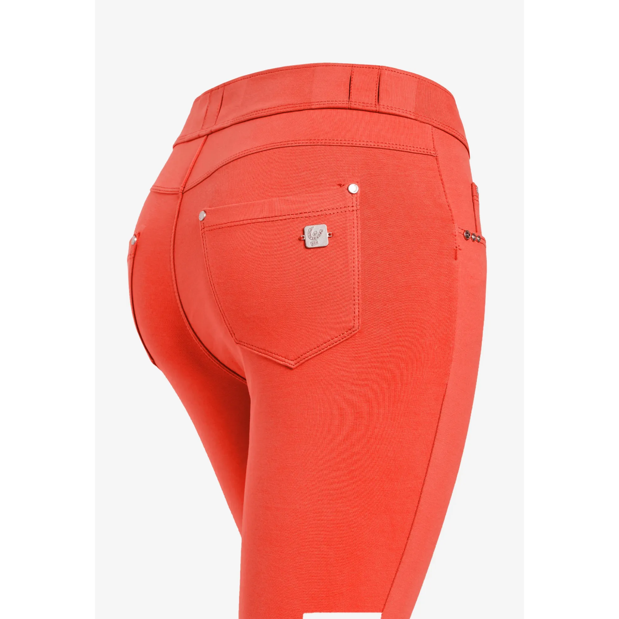 Freddy N.O.W.® Eco Damen Comfort Hose - 7/8 Mid Waist Super Skinny - Rot