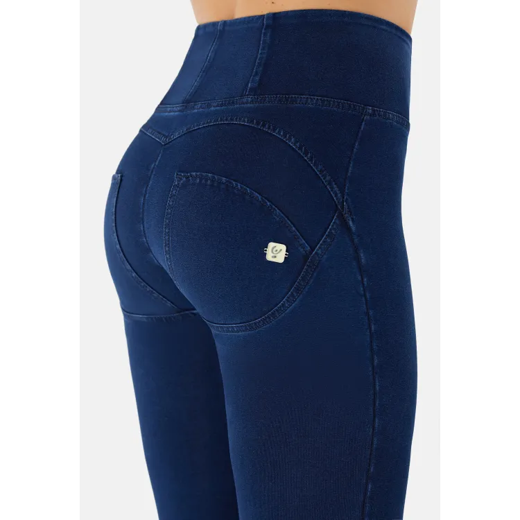 Freddy WR.UP® Damen Push-Up Jeans - High Waist Super Skinny - Indigoblau - Blaue Nähte