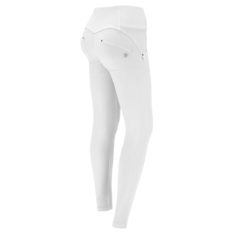 Freddy WR.UP® Snug - Mid Waist Super Skinny - Garment Dyed - White - W0