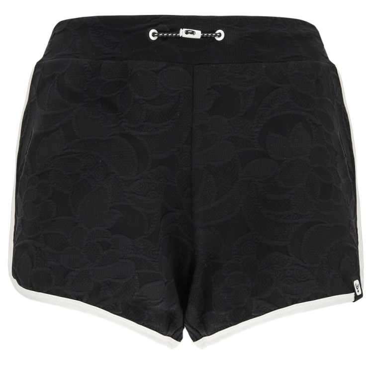 Freddy Yoga Jacquard-Shorts - Made in Italy - Black - White - NW0
