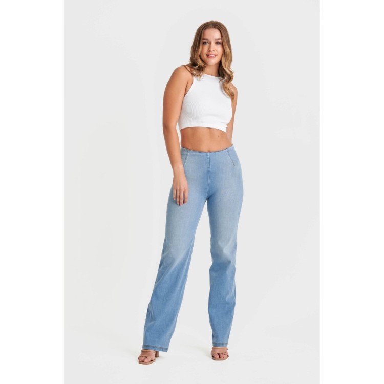 Freddy WR.UP® Snug Denim - High Waist Straight - Light Medium Denim - Yellow Seam - J79Y