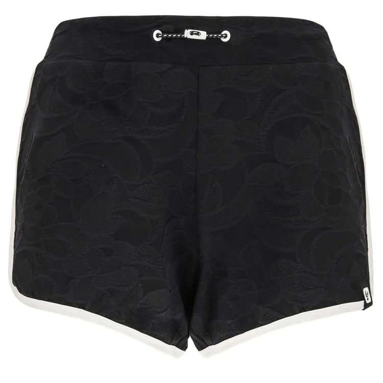 Freddy Yoga Jacquard-Shorts - Made in Italy - Black - White - NW0