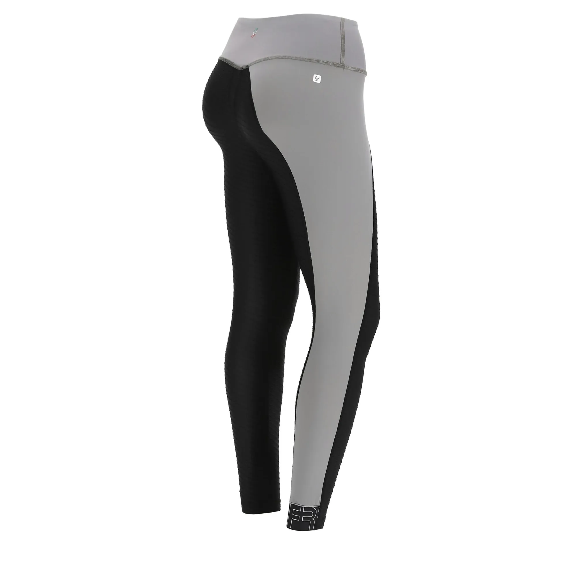 Leggings SUPERFIT - 7/8 - Made in Italy - Frost Grey - Black - NG370