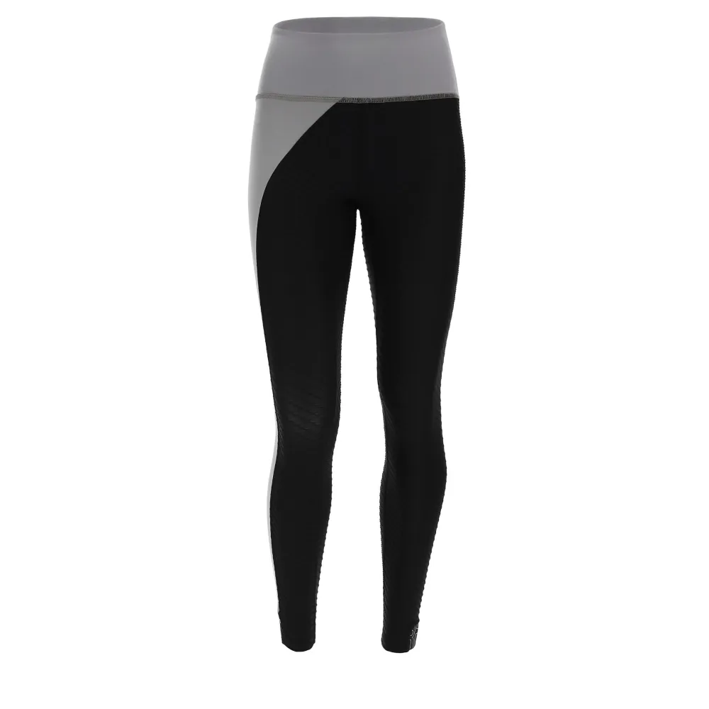 Leggings SUPERFIT - 7/8 - Made in Italy - Frost Grey - Black - NG370