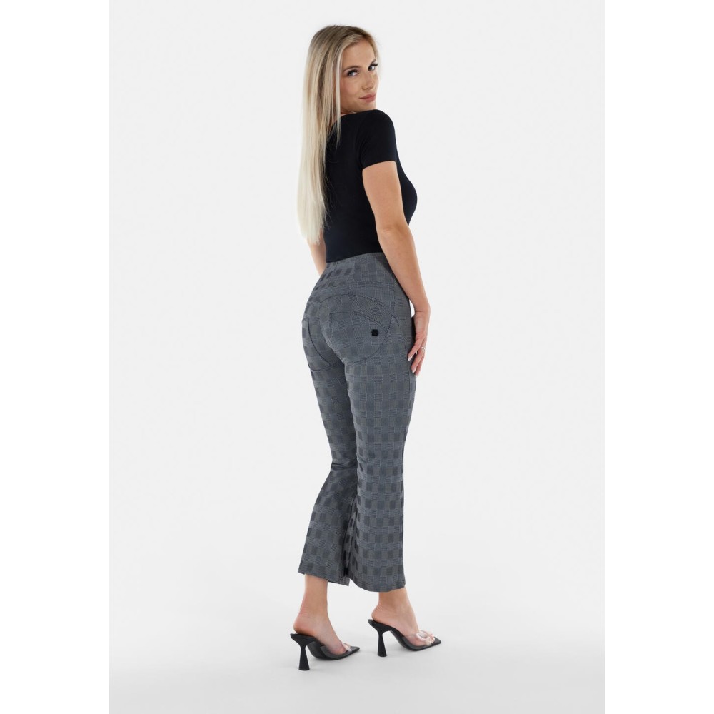 Freddy WR.UP® Eco - 7/8 High Waist Cropped Wide Leg - Prince of Galles - NW10