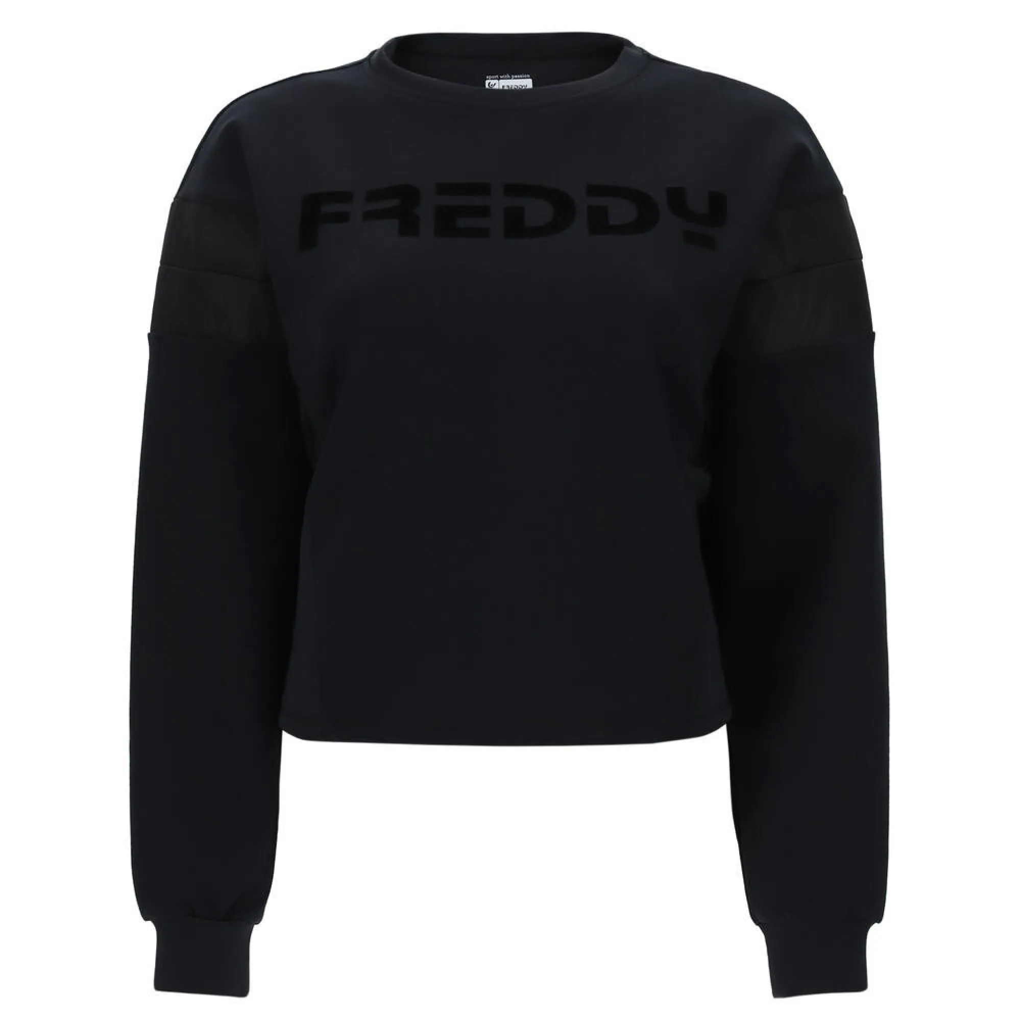 Freddy Sweathshirt - in Oversize-Passform - Cropped - Black - N0