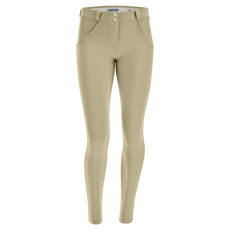 Freddy WR.UP® Damen Push-Up Hose - Regular Waist Super Skinny - Beige