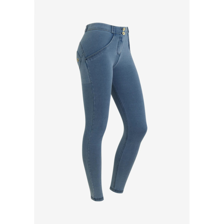 Freddy WR.UP® Damen Push-Up Jeans - 7/8 High Waist Super Skinny - Denim - Blaue Nähte - J108B