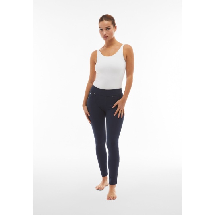 Freddy N.O.W.® Yoga Damen Comfort Hose - Mid Waist Skinny - Dunkelblau - B940