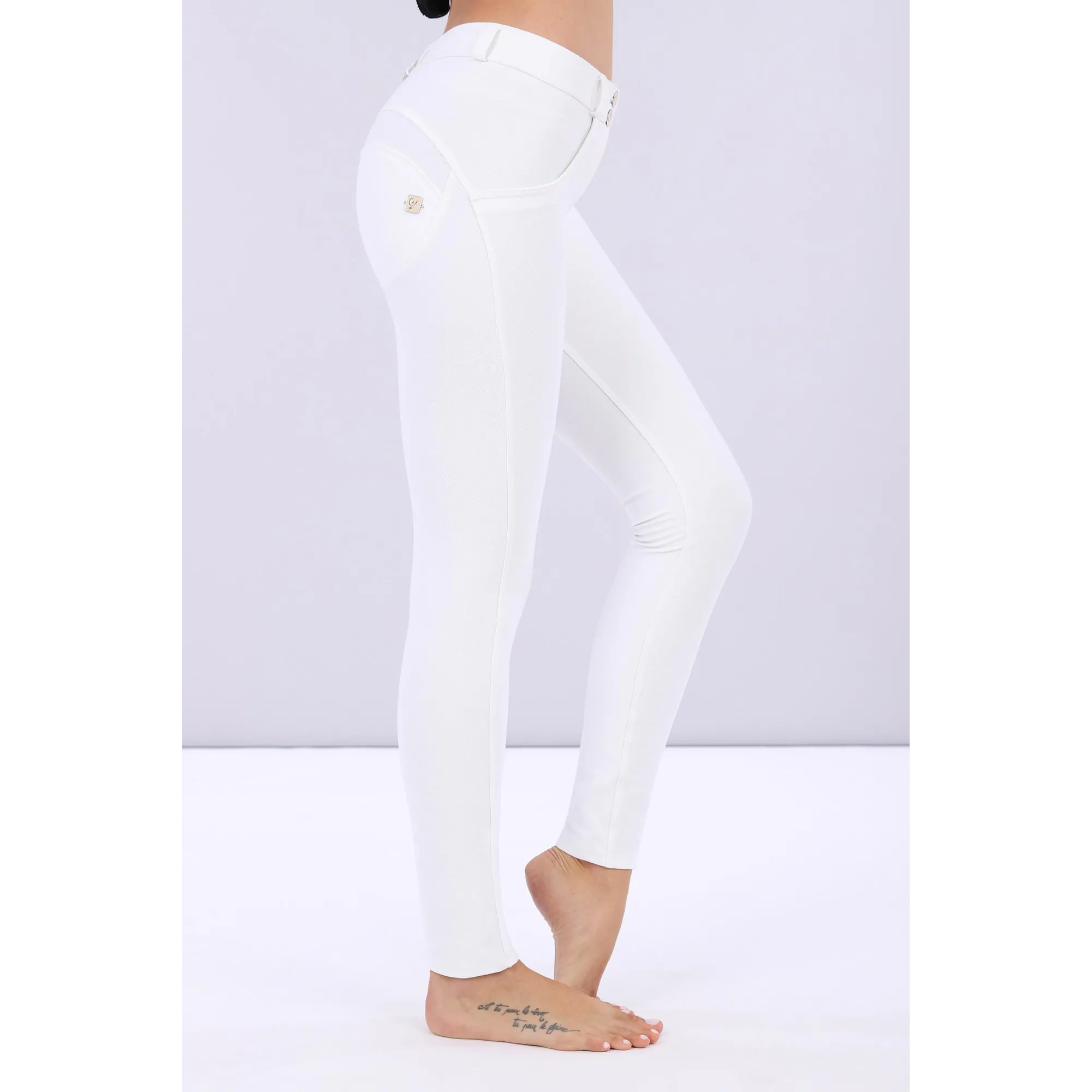 WR.UP® Drill - Regular Waist Skinny - Made in Italy - White - W0