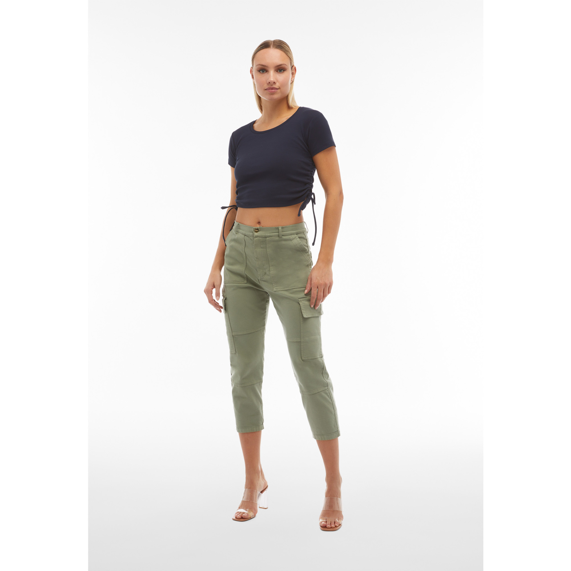 Freddy Eco Fit Jeans - Super High Waist - Cargo - Grün