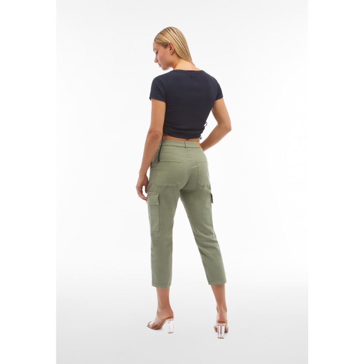 Freddy Eco Fit Jeans - Super High Waist - Cargo - Grün