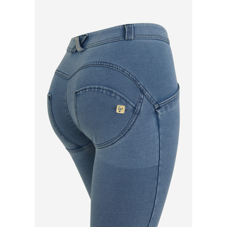 Freddy WR.UP® Damen Push-Up Jeans - 7/8 Regular Waist Super Skinny - Denim - Blaue Nähte - J108B