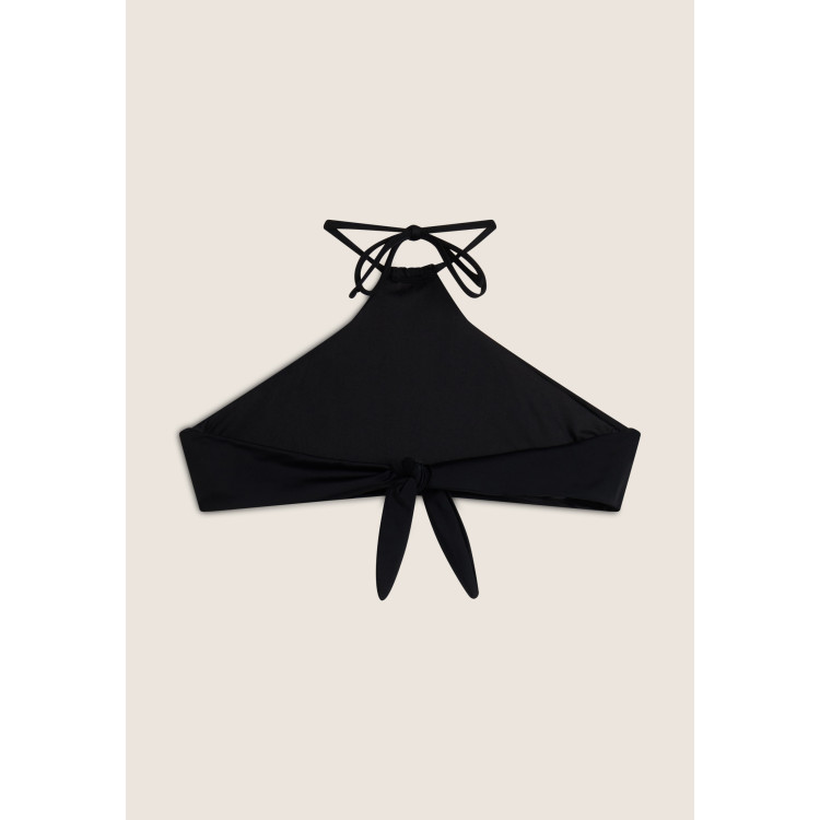 Freddy Bikini-Neckholder-Top mit strassbesetztem Freddy Logo - BLACK