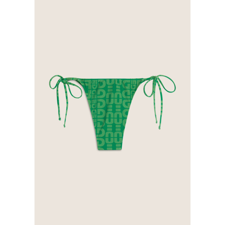 Freddy String-Bikinihose mit Allover-Logo-Print - GREEN