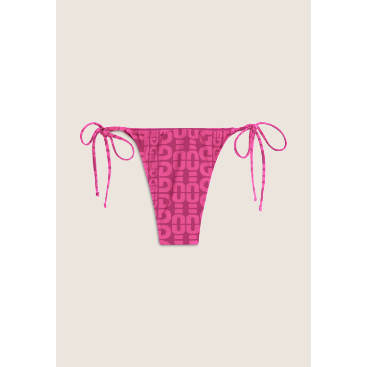 Freddy String-Bikinihose mit Allover-Logo-Print - FUCHSIA