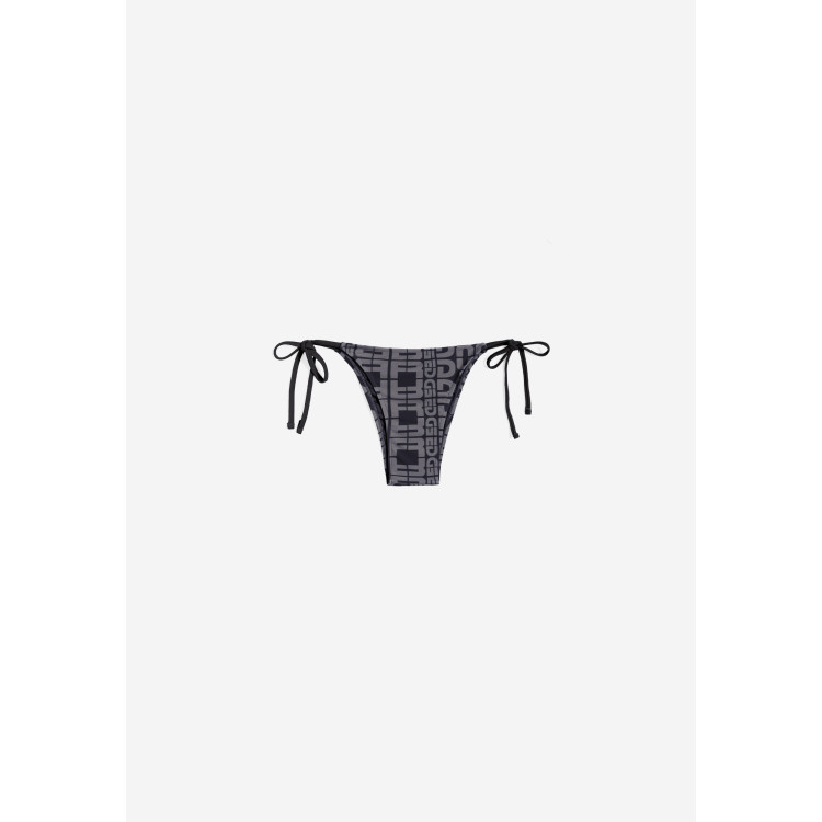 Freddy String-Bikinihose mit Allover-Logo-Print - BLACK