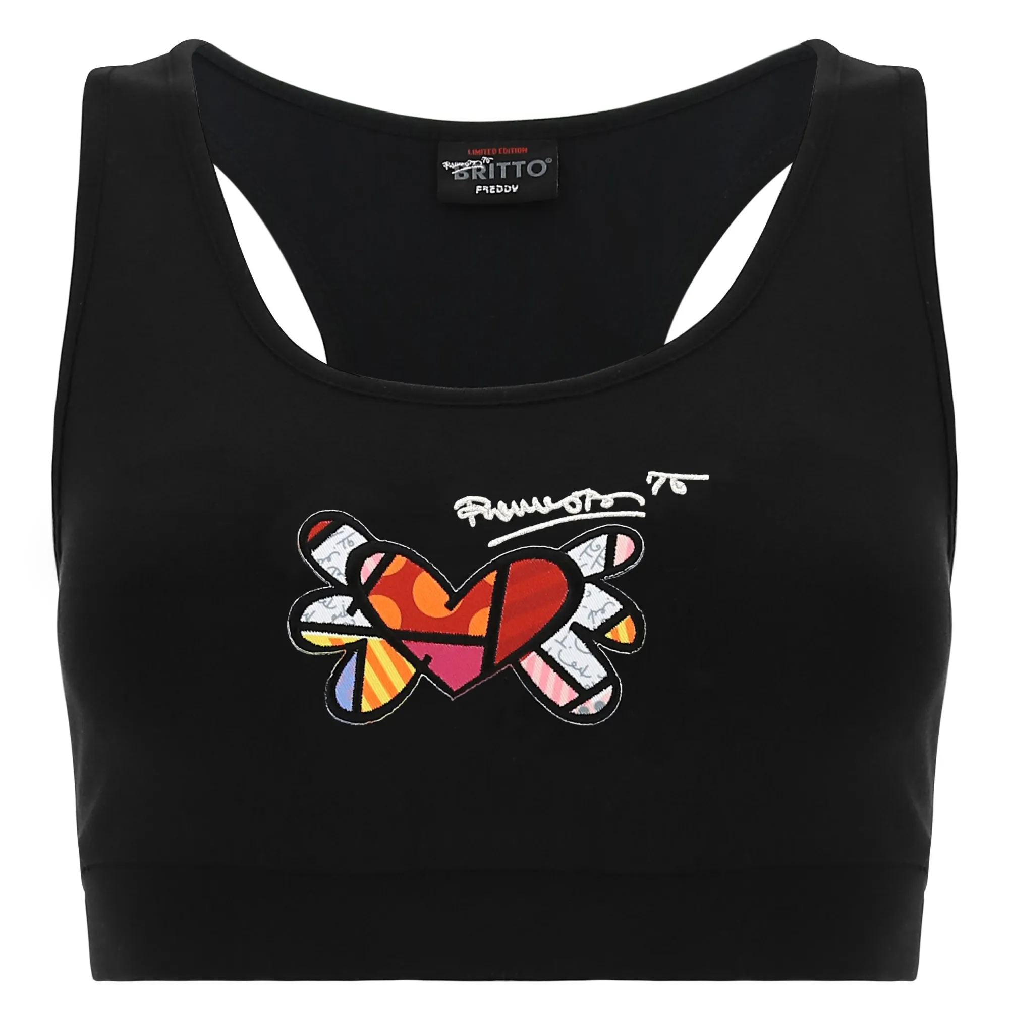 Top With a Winged Heart Patch - Romero Britto Collection.