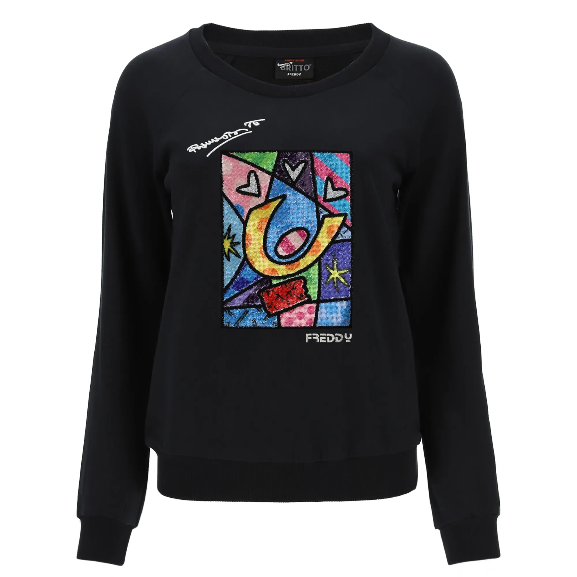 Freddy Patch Crew Neck Sweatshirt - Romero Britto Collection