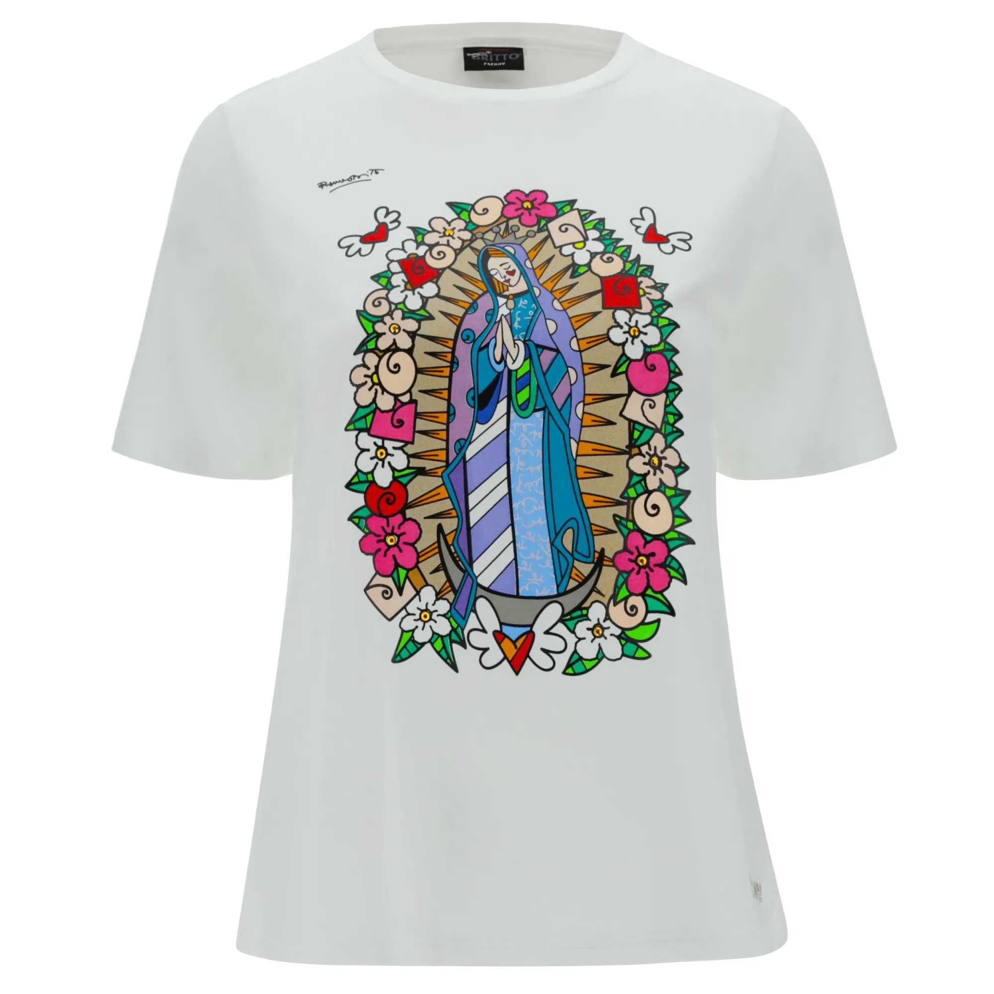 Our Lady Of Guadalupe T-Shirt - Romero Britto Collection