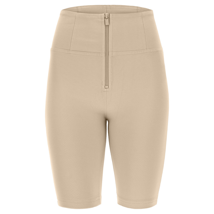 Freddy WR.UP® Damen Push-Up Biker Shorts - High Waist - Beige