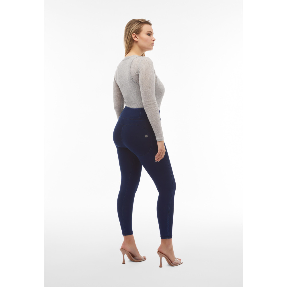 Freddy WR.UP® Core Damen Push-Up Jeans - 7/8 High Waist Super Skinny - Denim Indigo - Blaue Nähte - J0B