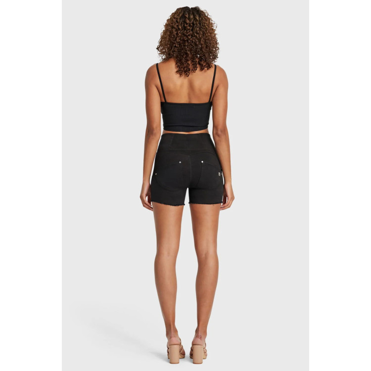 Freddy WR.UP® Snug Damen Push-Up Shorts - High Waist - Schwarz - N0