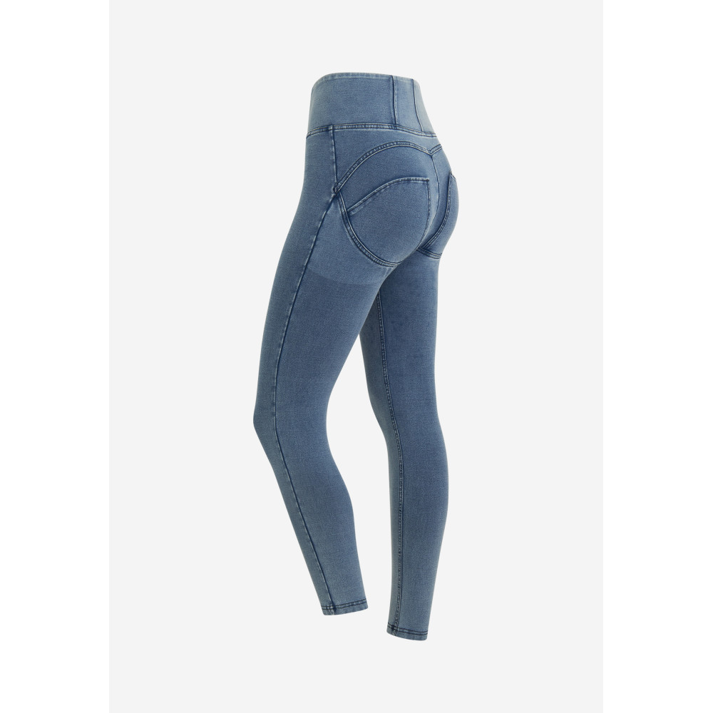 Freddy WR.UP® Damen Push-Up Jeans - 7/8 High Waist Skinny - Denim - Blaue Nähte - J108B