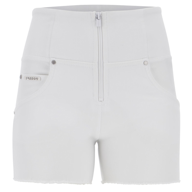 Freddy WR.UP® Snug Damen Push-Up Shorts - High Waist - Weiß - W0