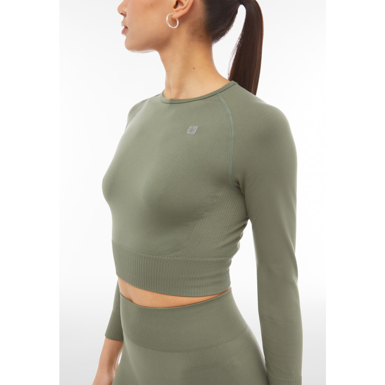 Freddy Seamless Sport Top - langärmlig - Green - V52