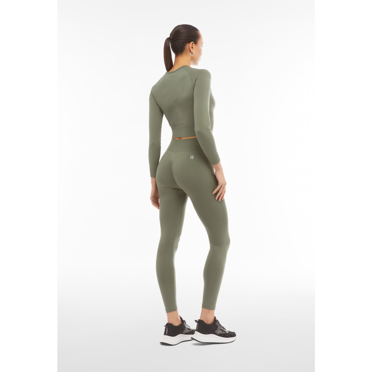 Freddy Seamless Sport Top - langärmlig - Green - V52