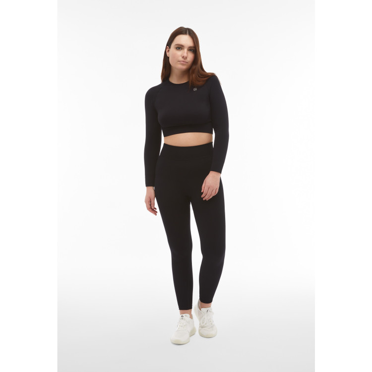 Freddy Seamless Sport Top - langärmlig - Schwarz - N0