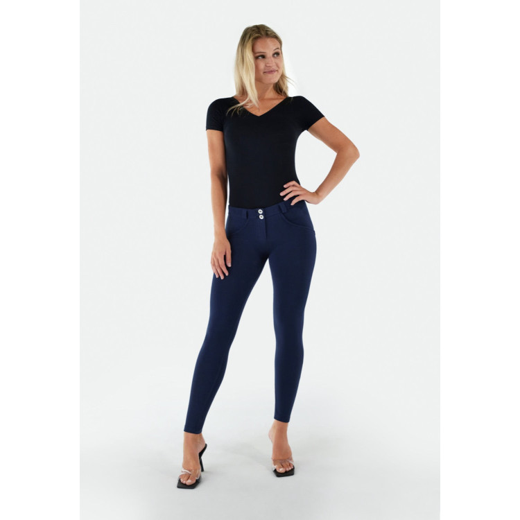 Freddy WR.UP® Tech Damen Push-Up Hose - 7/8 Regular Waist Super Skinny - Blau