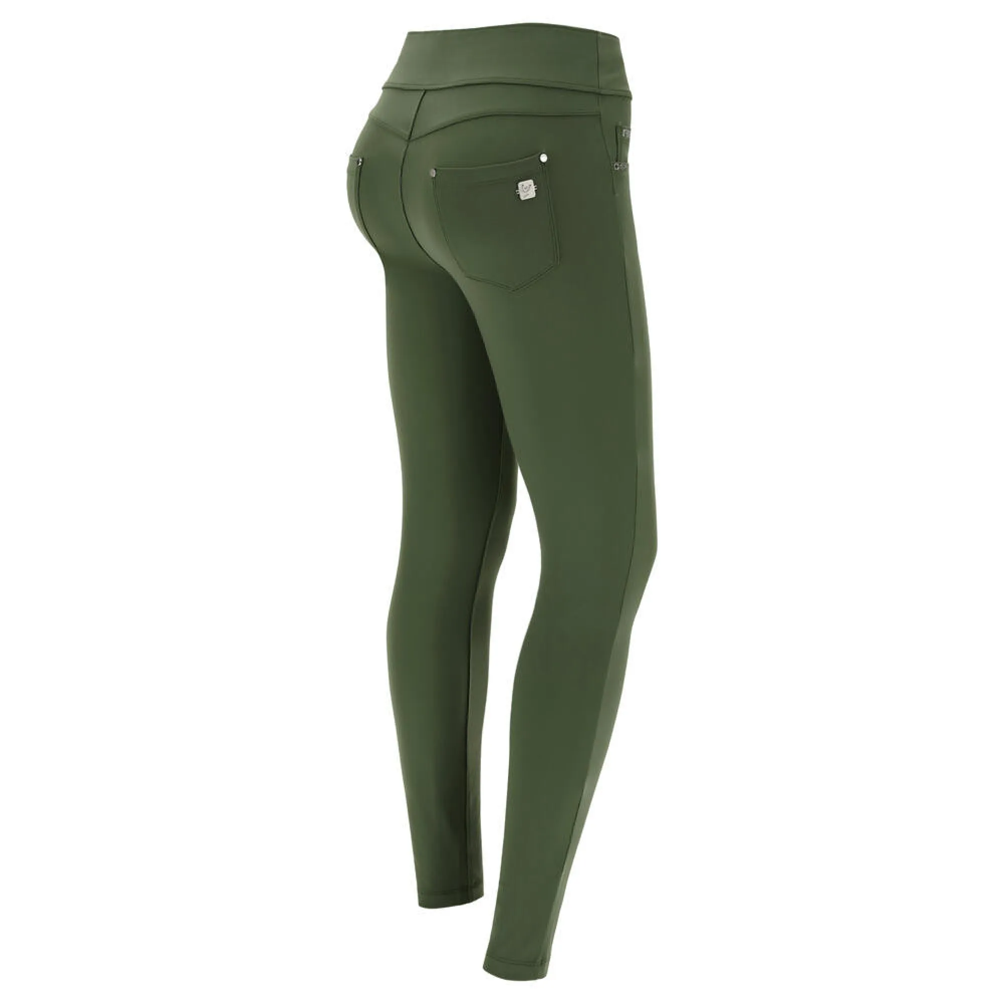 N.O.W.® Yoga - Skinny mit umschlagbarem Taillenbund - Saturated Colour - Forest Green - V119