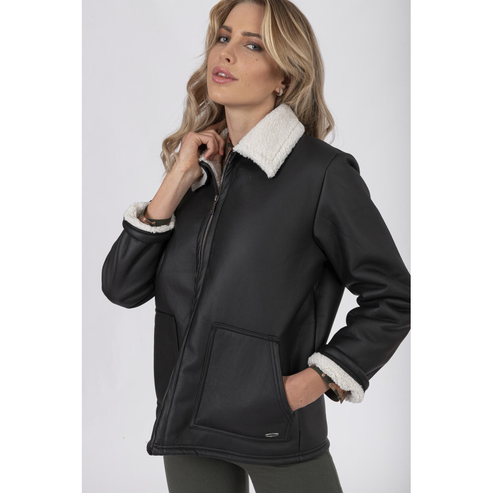 Freddy Jacke - Military Chic-Collection - Schwarz-Weiß - NW101