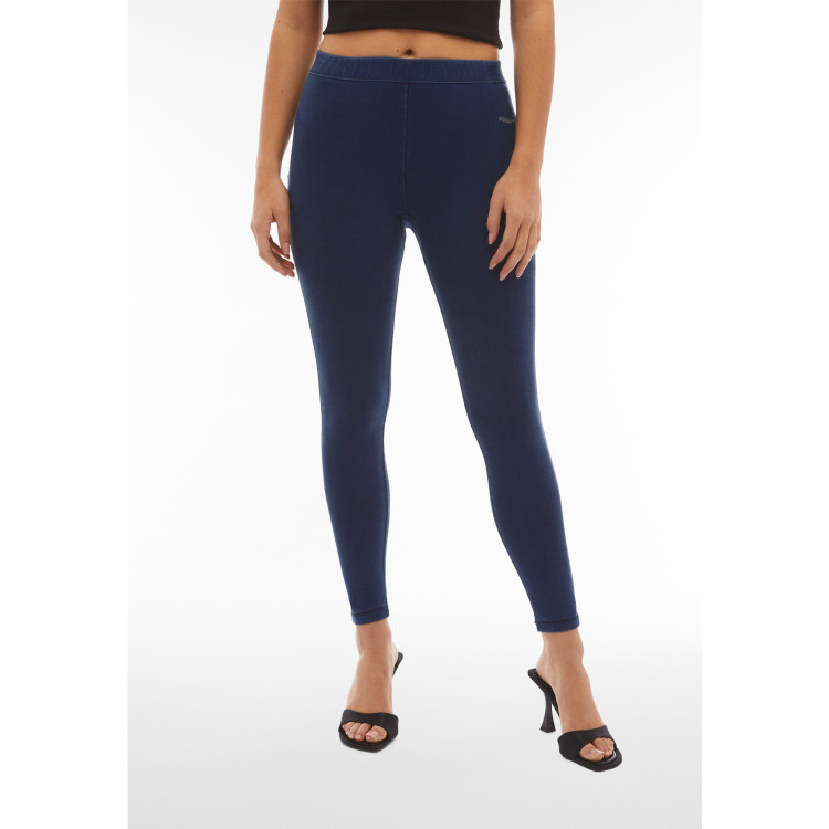 Freddy WR.UP® Yoga Damen Push-Up Jeans - Tencel - 7/8 Regular Waist Super Skinny - Indigoblau - Blaue Nähte