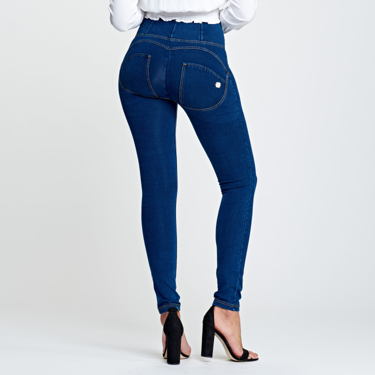 Freddy WR.UP® Denim - High Waist Skinny - Dark Denim - Yellow Seam - J0Y