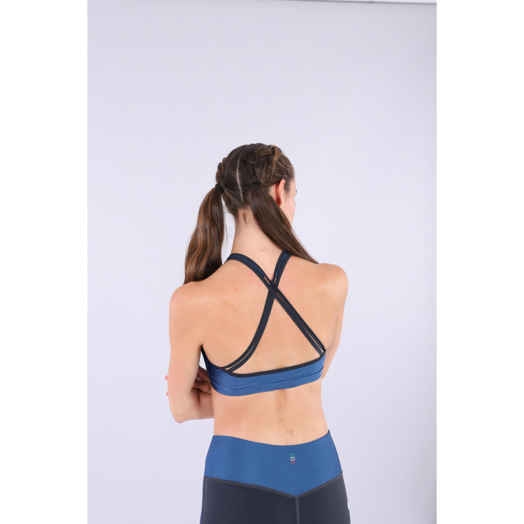 Freddy D.I.W.O® Yoga-Top - Made in Italy - Blue Ink- B107B