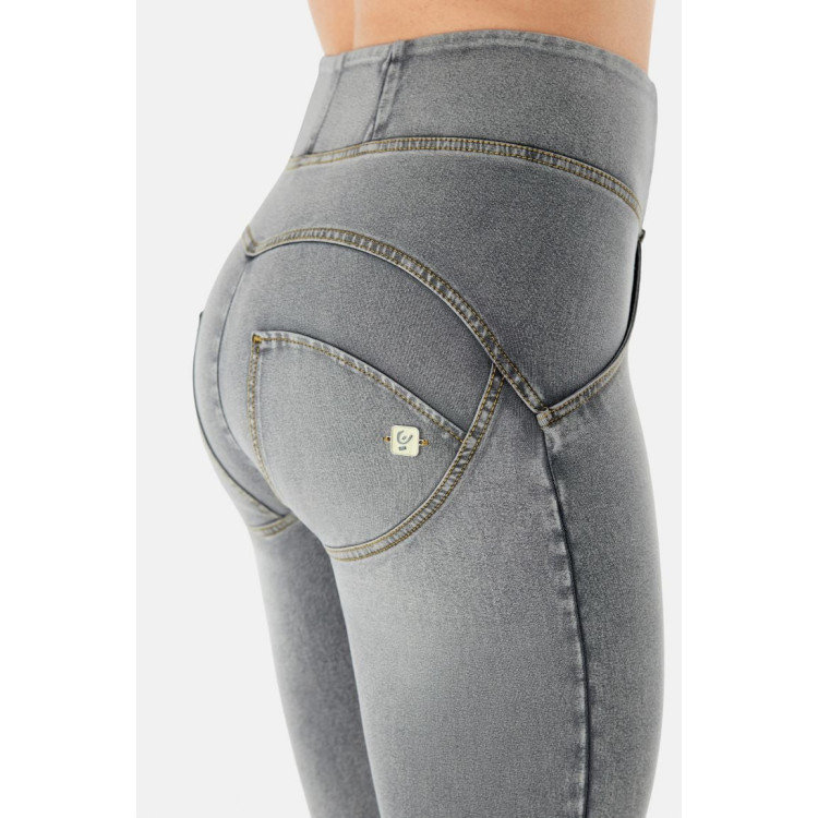 Freddy WR.UP® Denim - Super High Waist  Skinny - Washed Grey – Yellow Seam - J3Y