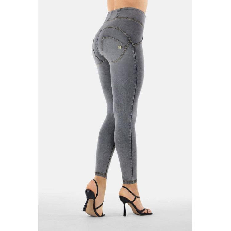 Freddy WR.UP® Denim - Super High Waist  Skinny - Washed Grey – Yellow Seam - J3Y