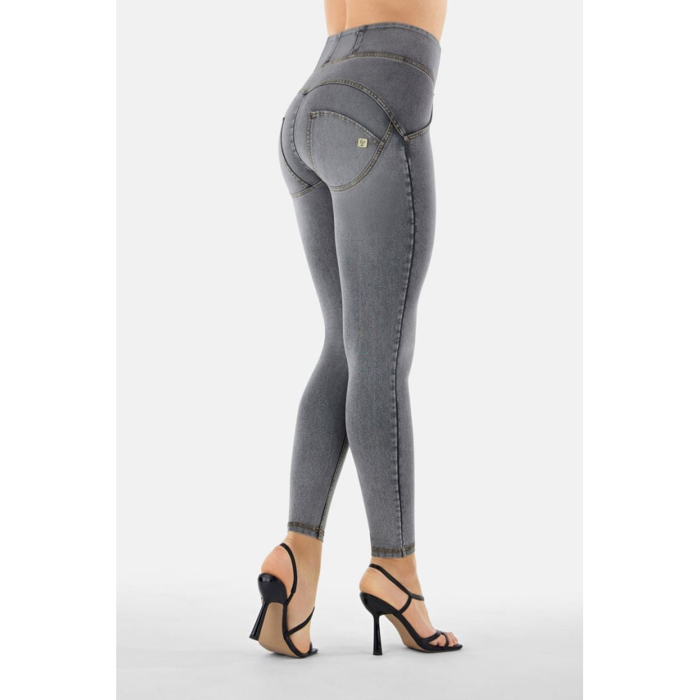 Freddy WR.UP® Denim - Super High Waist  Skinny - Washed Grey – Yellow Seam - J3Y