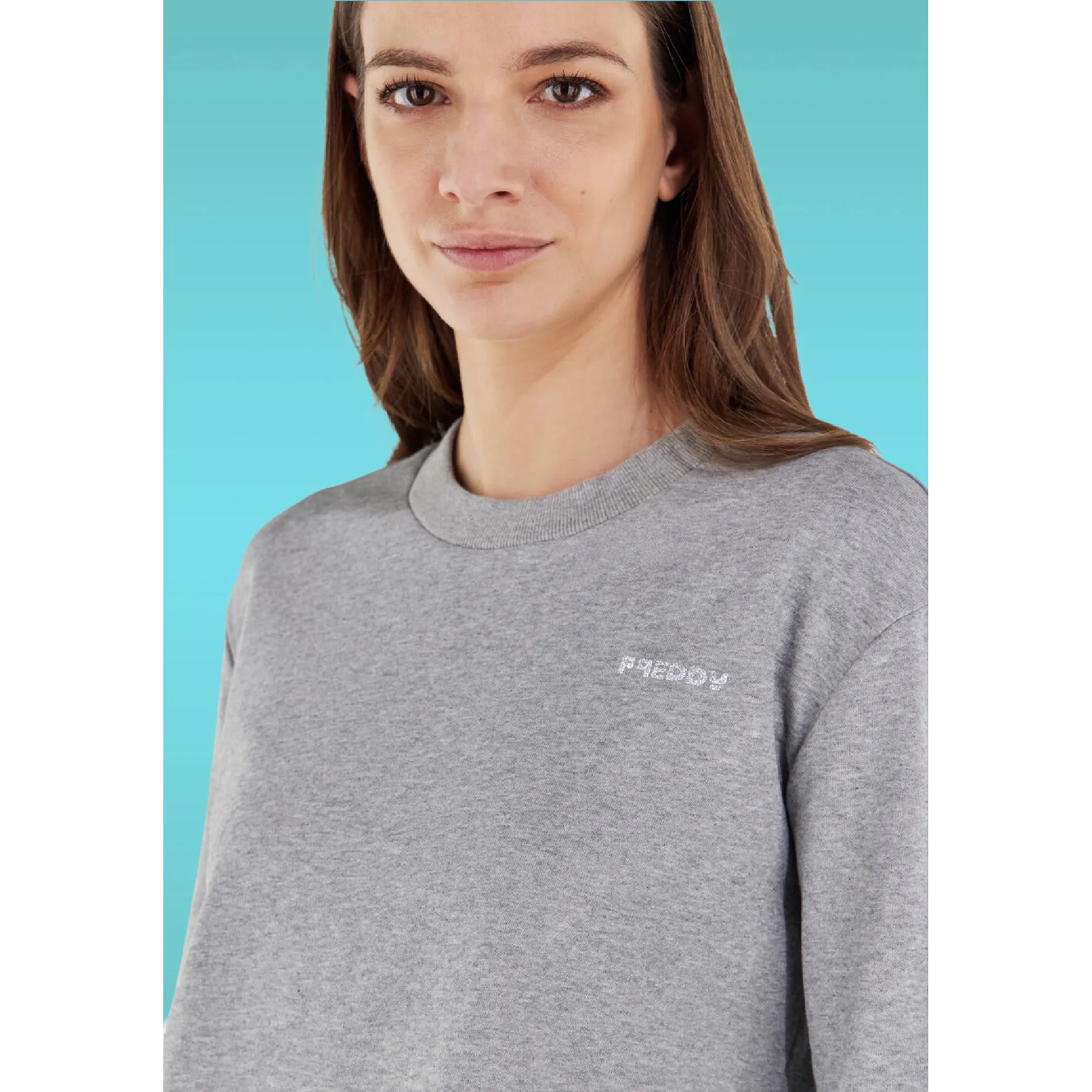 Freddy Lounge Essentials - Cropped Sweatshirt - French Terry - Clay - H107