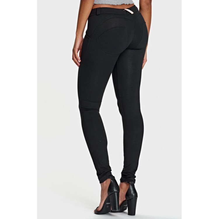 Freddy WR.UP® Damen Push-Up Hose - Low Waist Skinny - Schwarz - N0