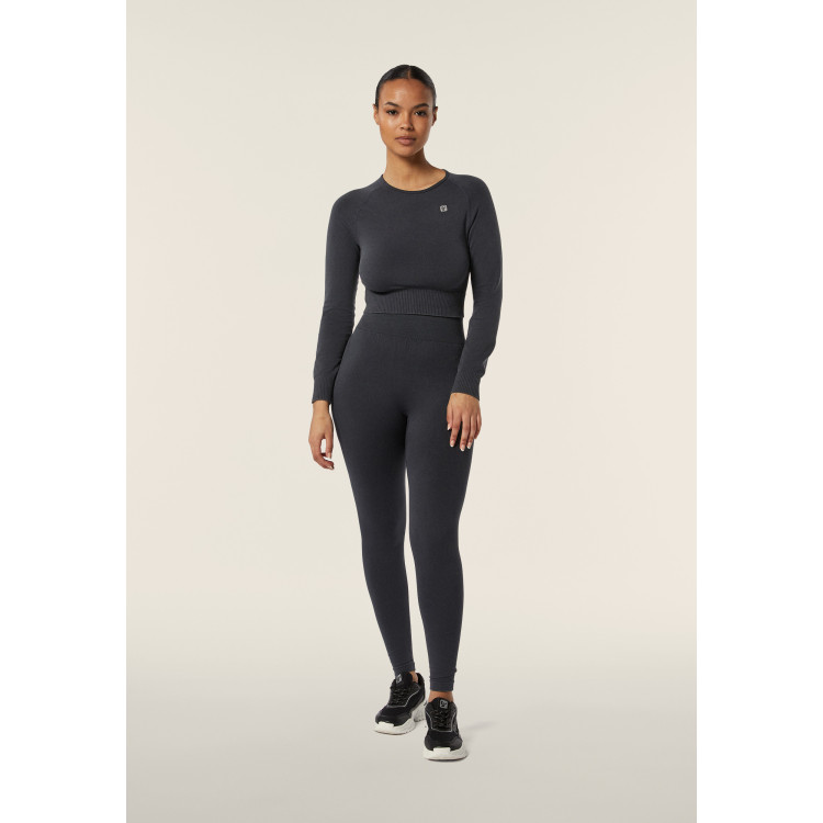 Freddy Seamless Sport Top - Cropped - Black - NUS