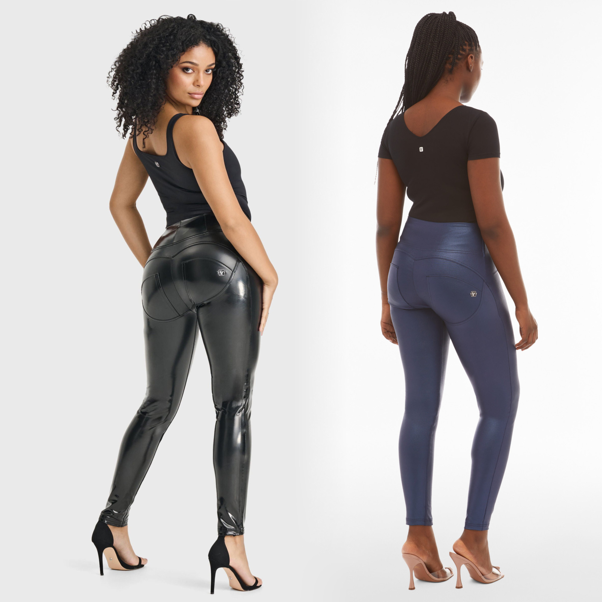 Freddy WR.UP® High Waist Bundle - Latex - Black + D.I.W.O.® - Blue