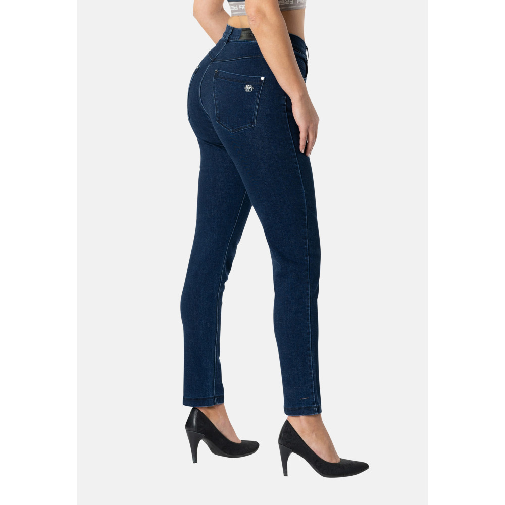 Freddy Fit Jeans - Regular Waist Skinny - Indigoblau - Blaue Nähte - J0B